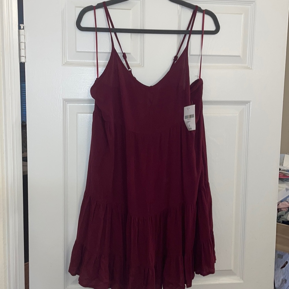 burgundy/maroon dress, never worn